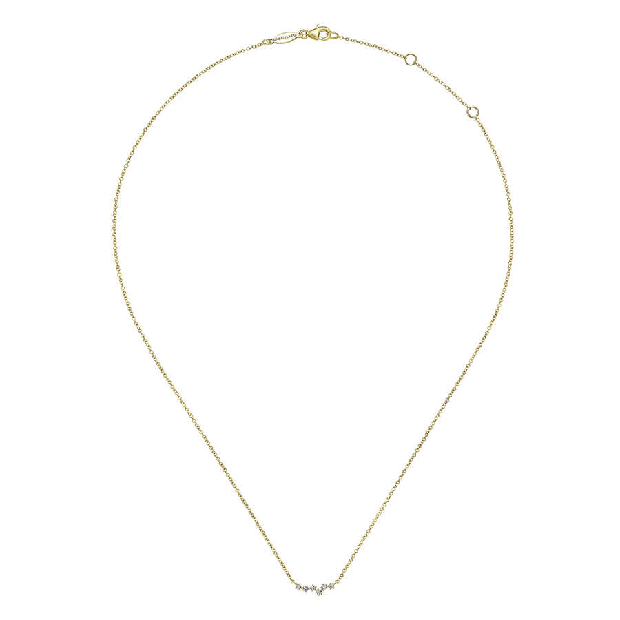 Gabriel & Co. Fashion 14K Yellow Gold Diamond Constellation Necklace