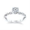 Coast Diamond Milgrain Vintage Style Engagement Ring