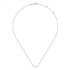 Gabriel & Co. Fashion 14K White Gold Diamond Constellation Bar Necklace