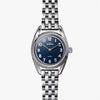 The Derby Watch with Navy Face and Polished Stainless Steel Bracelet