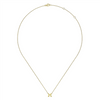 Gabriel & Co. Fashion 14K Yellow Gold M Initial Necklace