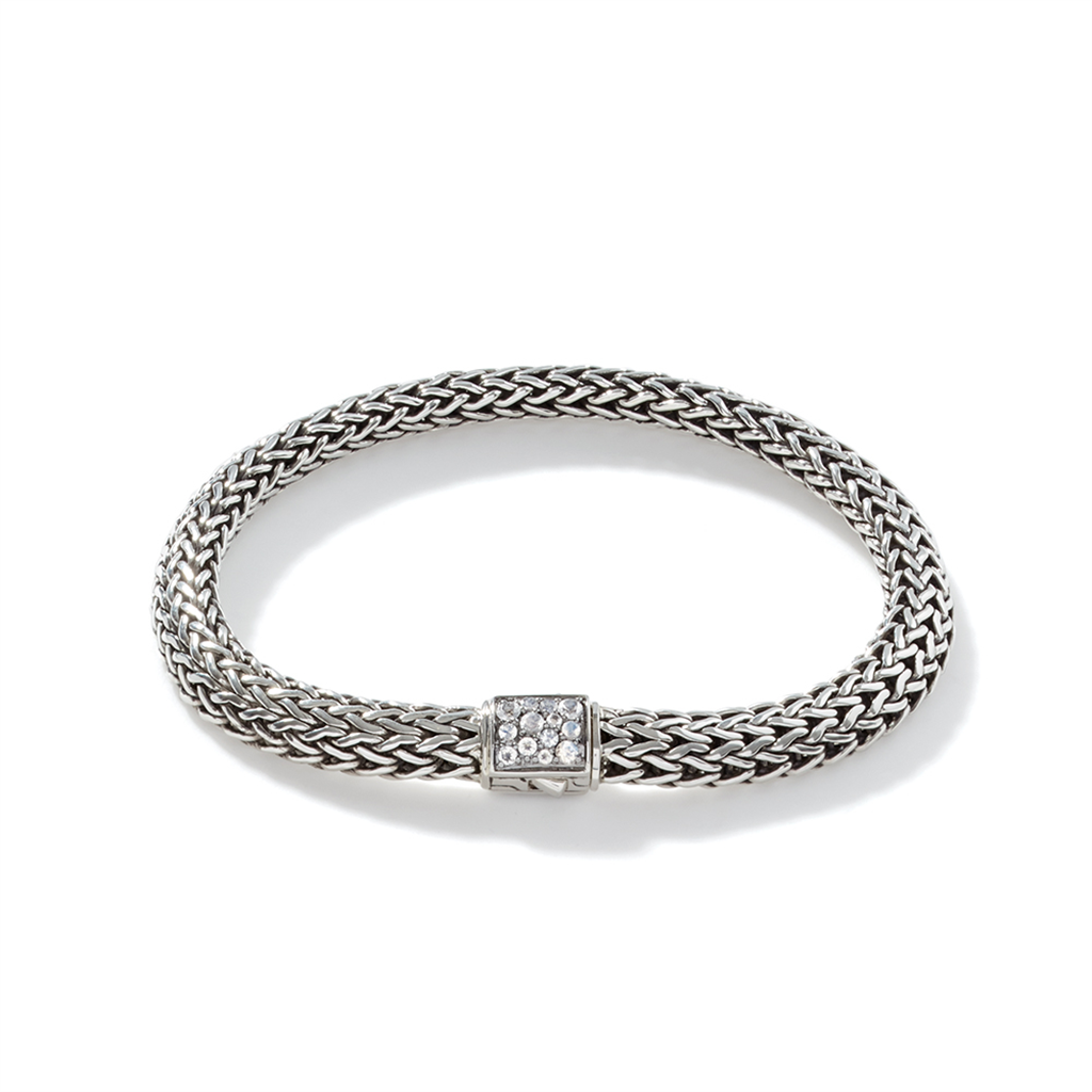 Sterling Silver Classic Chain Small Reversible Bracelet