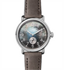 The Runwell Watch with Black Mother of Pearl Face and Heather Gray Leather Strap