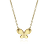 Gabriel & Co. Fashion 14K Yellow Gold Butterfly Pendant Necklace