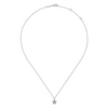 Gabriel & Co. Fashion 14K White Gold Diamond Star Pendant Necklace