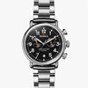 The Runwell Chronograph Watch with Black Face and Stainless Steel Bracelet
