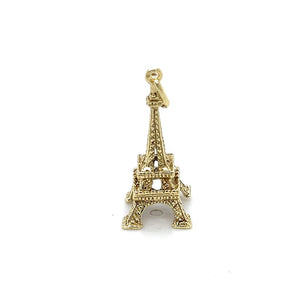 Yellow 14 Karat Eiffel Tower Charm Estate Jewelry Gram Weight: 2