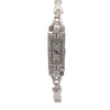 White 14 Karat Diamond Cut Bulova Estate Watch