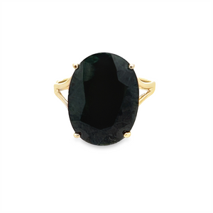 Estate Oval Midnight Sapphire Fashion Ring