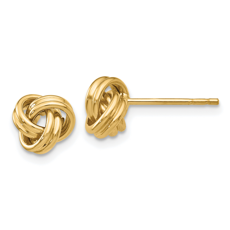 Quality Gold 14K Love Knot Post Earrings