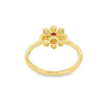 Ruby 14 Karat Yellow Fashion Ring