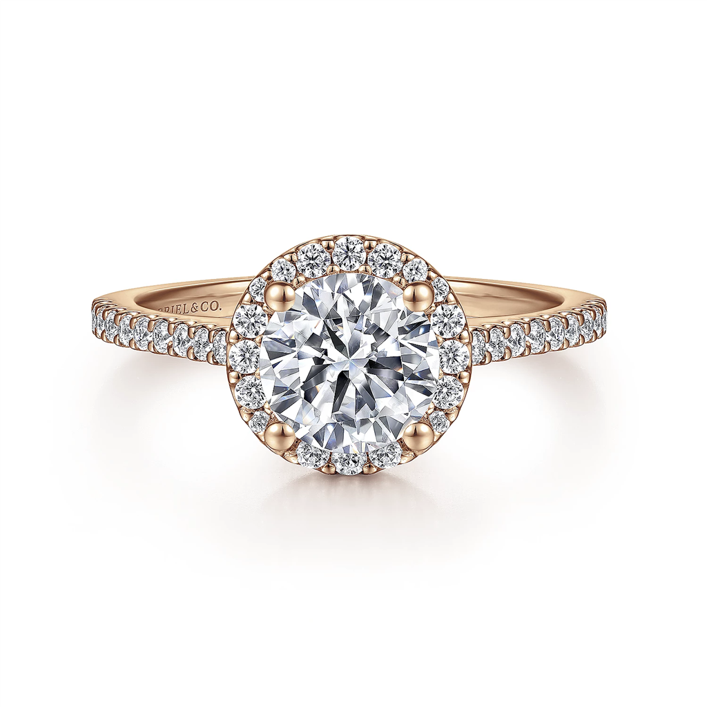 Gabriel & Co. Carly - Diamond Halo Engagement Ring Mounting