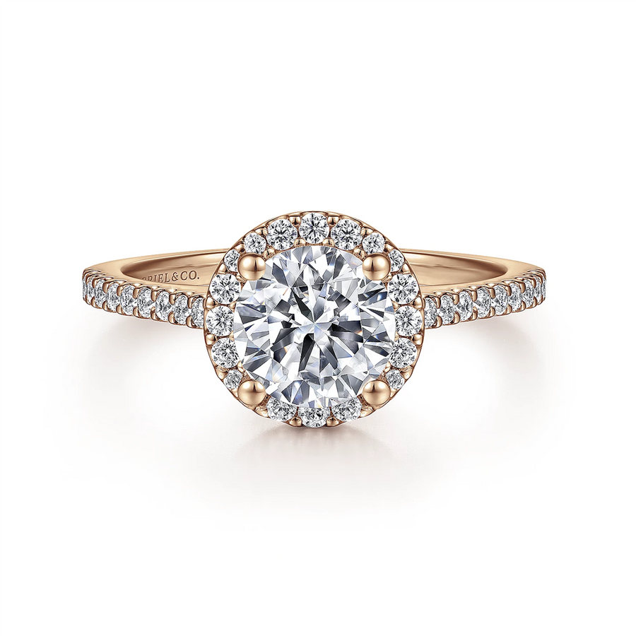 Gabriel & Co. Carly - Diamond Halo Engagement Ring Mounting