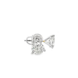 Estate Solitaire Diamond Stud Earrings