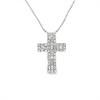 Estate Baguette Diamond Cross