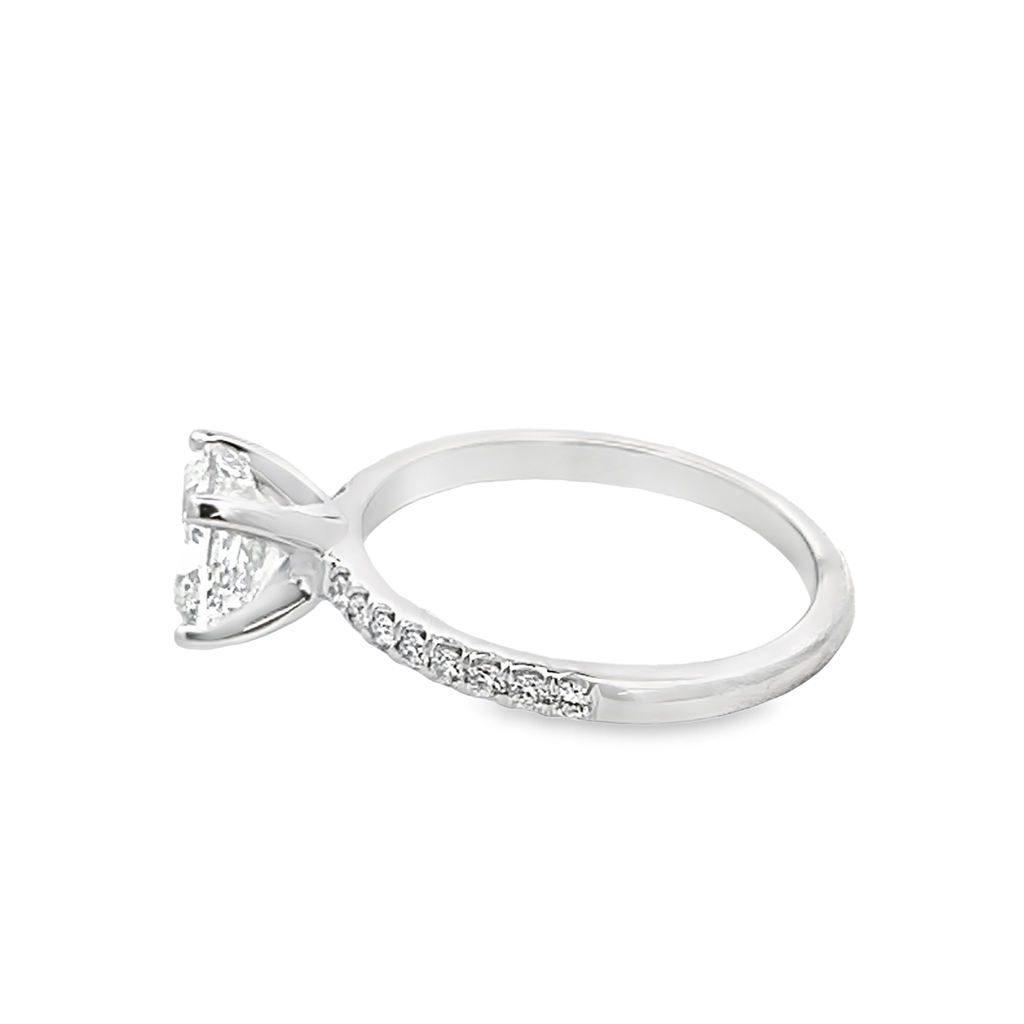 Estate Cushion Cut Diamond Engagement Ring