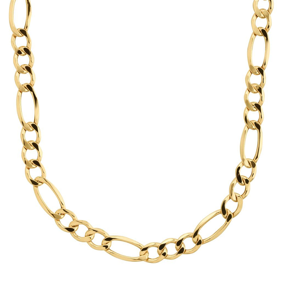 Yellow 14 Karat 5.8MM Heavy Hollow Figaro Chain
Length 22 
Gram Weig