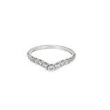 Pave Curve Wedding/Anniversary Ring
