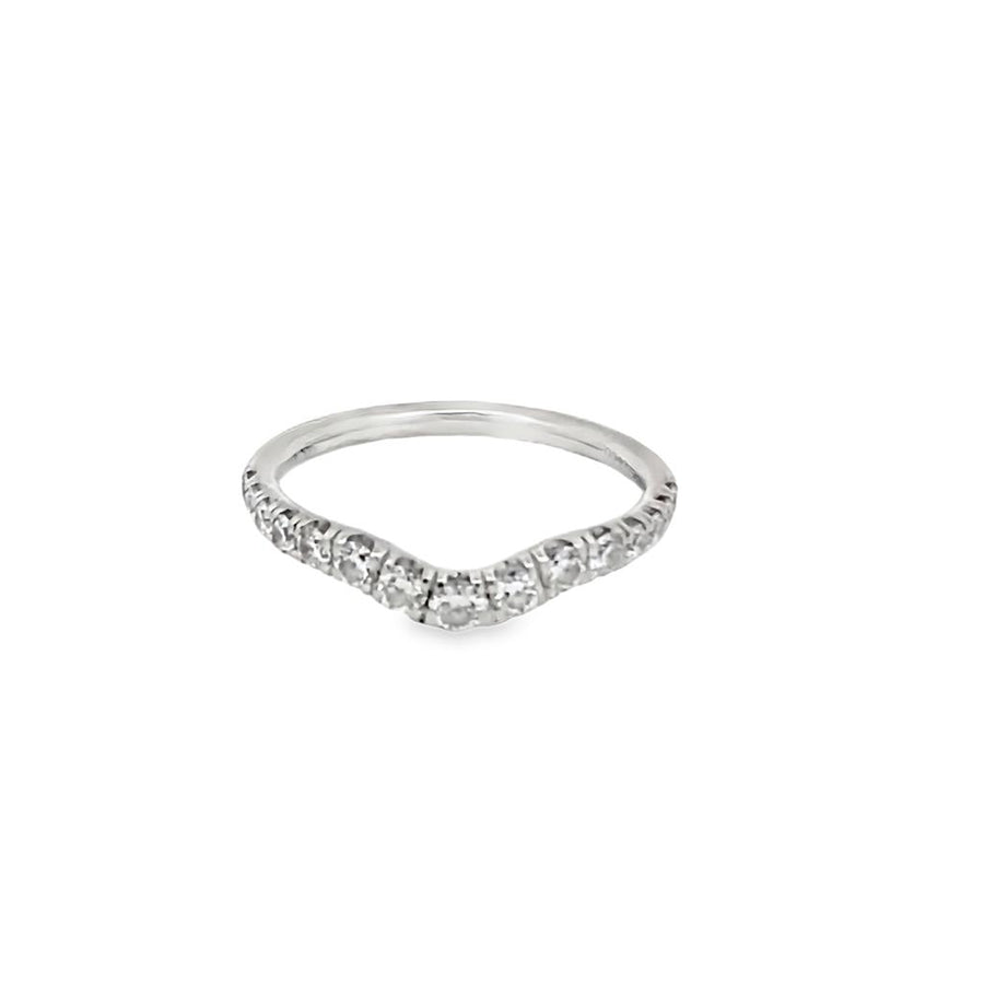Pave Curve Wedding/Anniversary Ring
