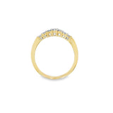 Estate Curved Diamond Wedding Band