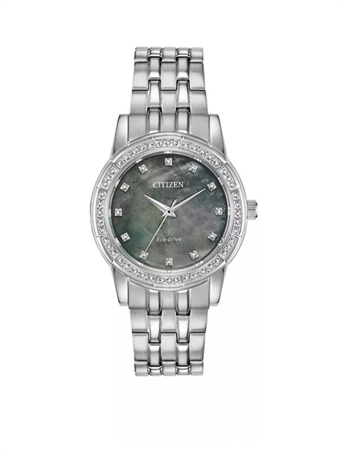 CITIZEN LADY ECO-DRIVE WR50 SS BRACELET BLACK