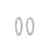 Inside/Outside Diamond Hoop Earrings
