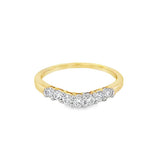 Estate Curved Diamond Wedding Band