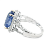 Estate Sapphire Split Shank Ring