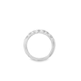 Lady's White 14 Karat Half Anniversary Wedding/Anniversary Ring Size 7