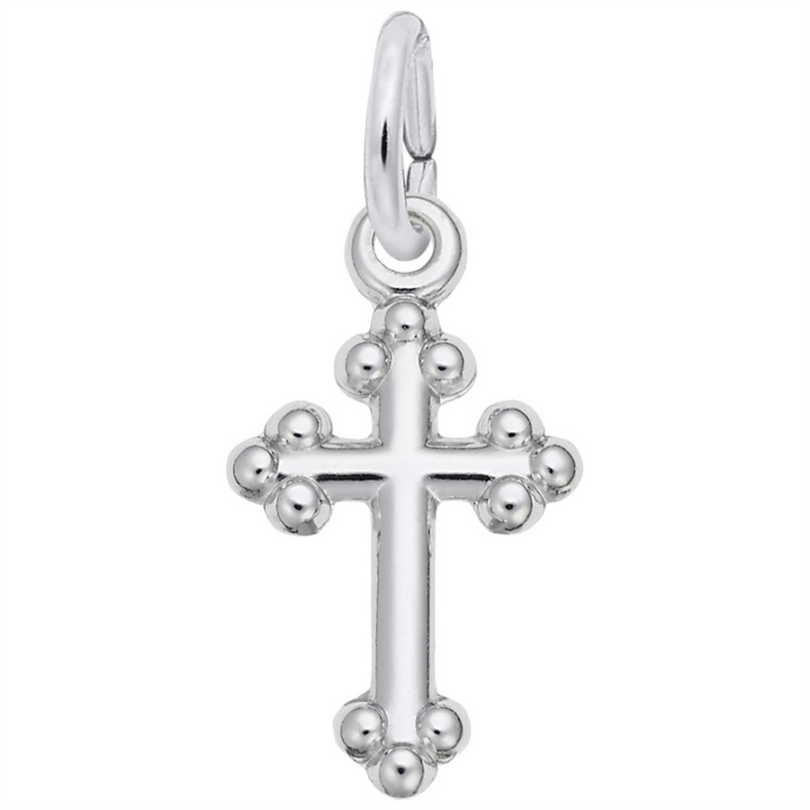 Rembrandt Charms Bottony Cross Accent Charm Sterling Silver