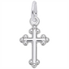 Rembrandt Charms Bottony Cross Accent Charm Sterling Silver