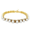 Yellow 14 Karat Pearl Bracelet