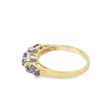 Estate Tanzanite And Diamond Band