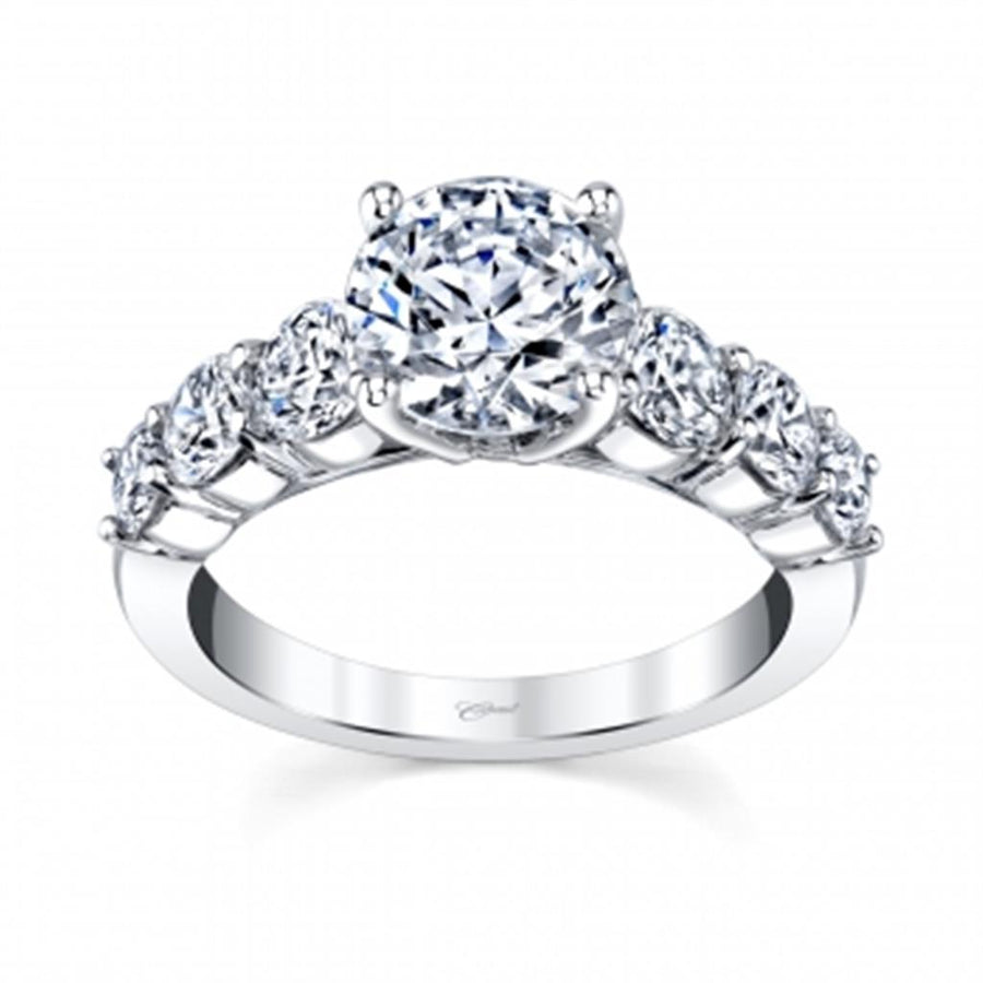 Coast Diamond Straight Diamond Shared Prong Ring Mounting