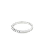 Lady's White 18 Karat Fishtail Half Anniversary Wedding/Anniversary Ri