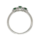 Tsavorite Garnets 14 Karat White Fashion Ring