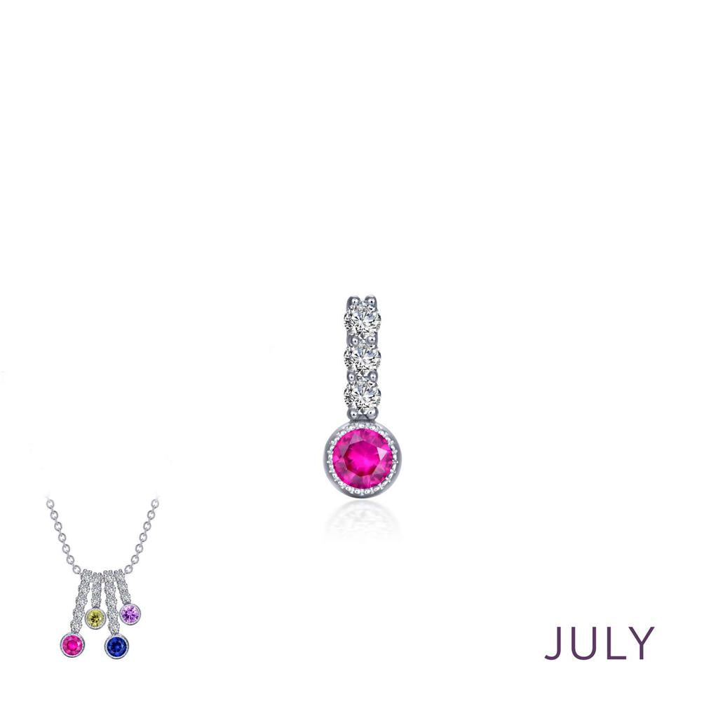 Lafonn July Birthstone Love Pendant