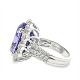 Estate Tanzanite and Crown of Light Ring