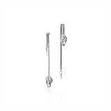 John Hardy Naga Drop Earrings With Blue Sapphire Eyes