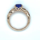Rosé 14 Karat Levian Twist Ring Estate Jewelry Size 7 With One = 7.20X