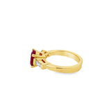 Burmese Ruby and Diamond Ring