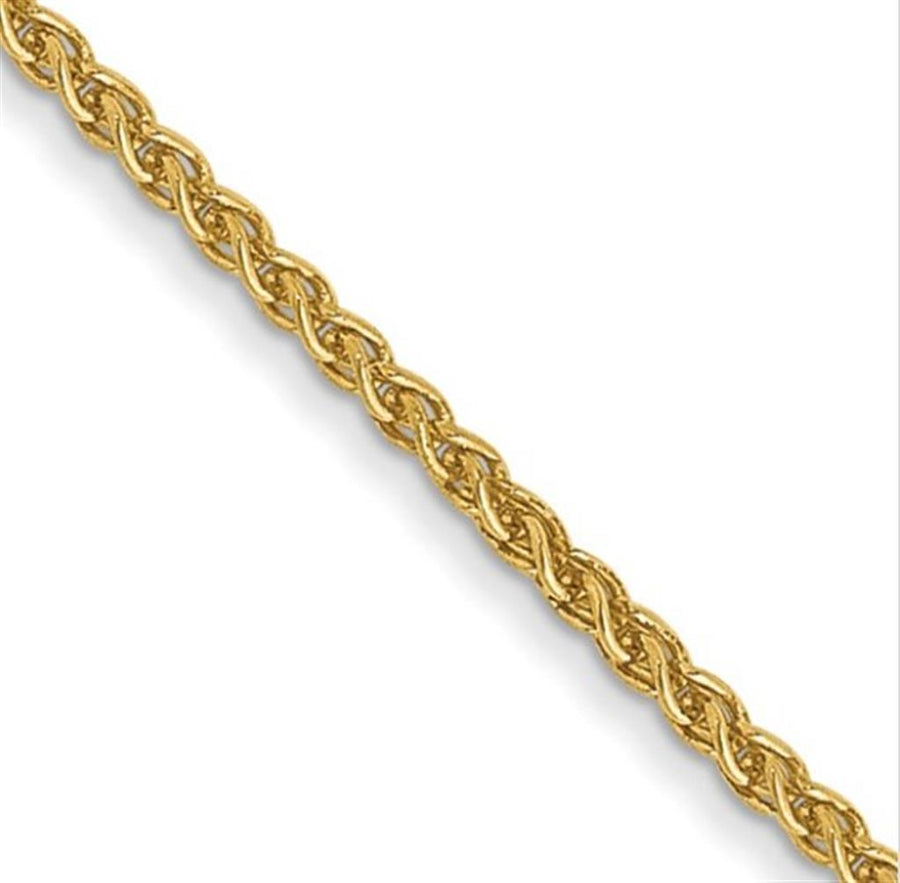 Yellow 18 Karat 2.10mm Spiga Chain w/ Spring Clasp Estate Jewelry Leng