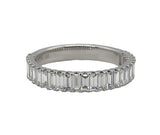 Lady's White 14 Karat Straight Band Wedding/Anniversary Ring Size 6.5