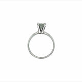 White 14 Karat 1ct Princess Cut Diamond Ring