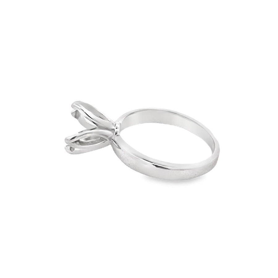 White Platinum Tulip Basket Solitaire Mounting