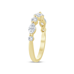 Lady's Yellow 14 Karat Half Anniversary Wedding/Anniversary Ring Size