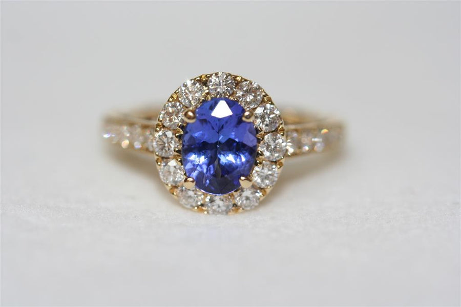 Tanzanite 14 Karat Yellow Fashion Ring
