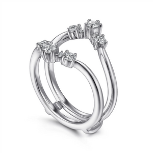 Gabriel & Co. 14K White Gold Diamond Ring Enhancer - 0.47 ct