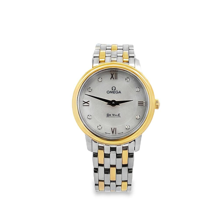 Omega DeVille Prestige Diamond MOP Dial Quartz Watch
