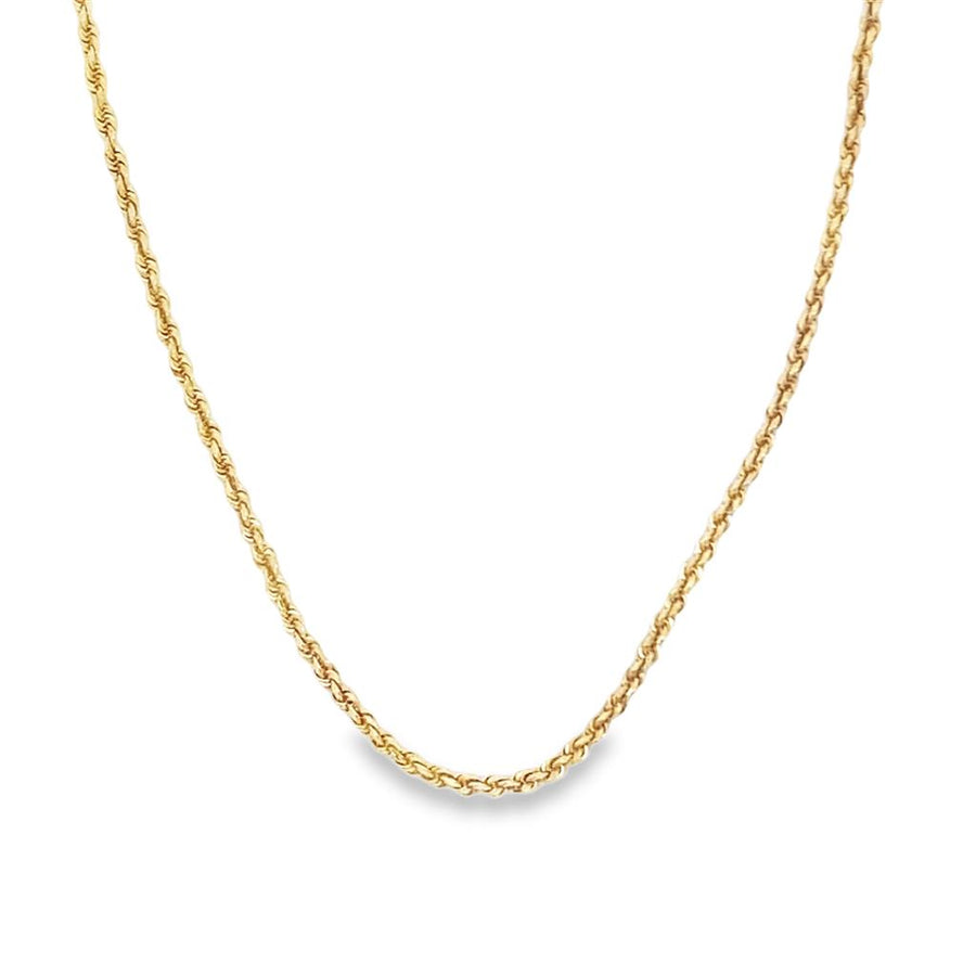 Yellow 14 Karat 1.70mm Aurafin Rope Chain